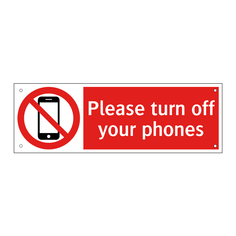 Please turn off your phones