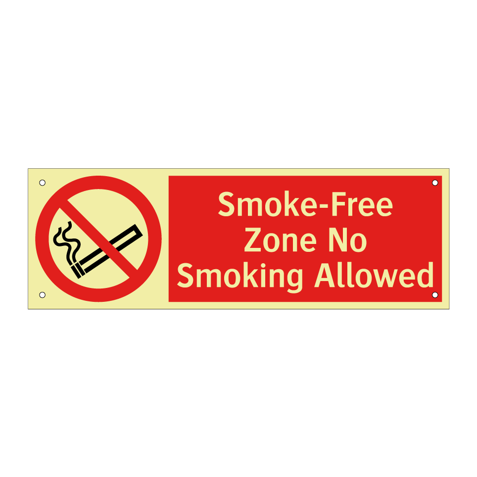 Smoke-Free Zone No Smoking Allowed