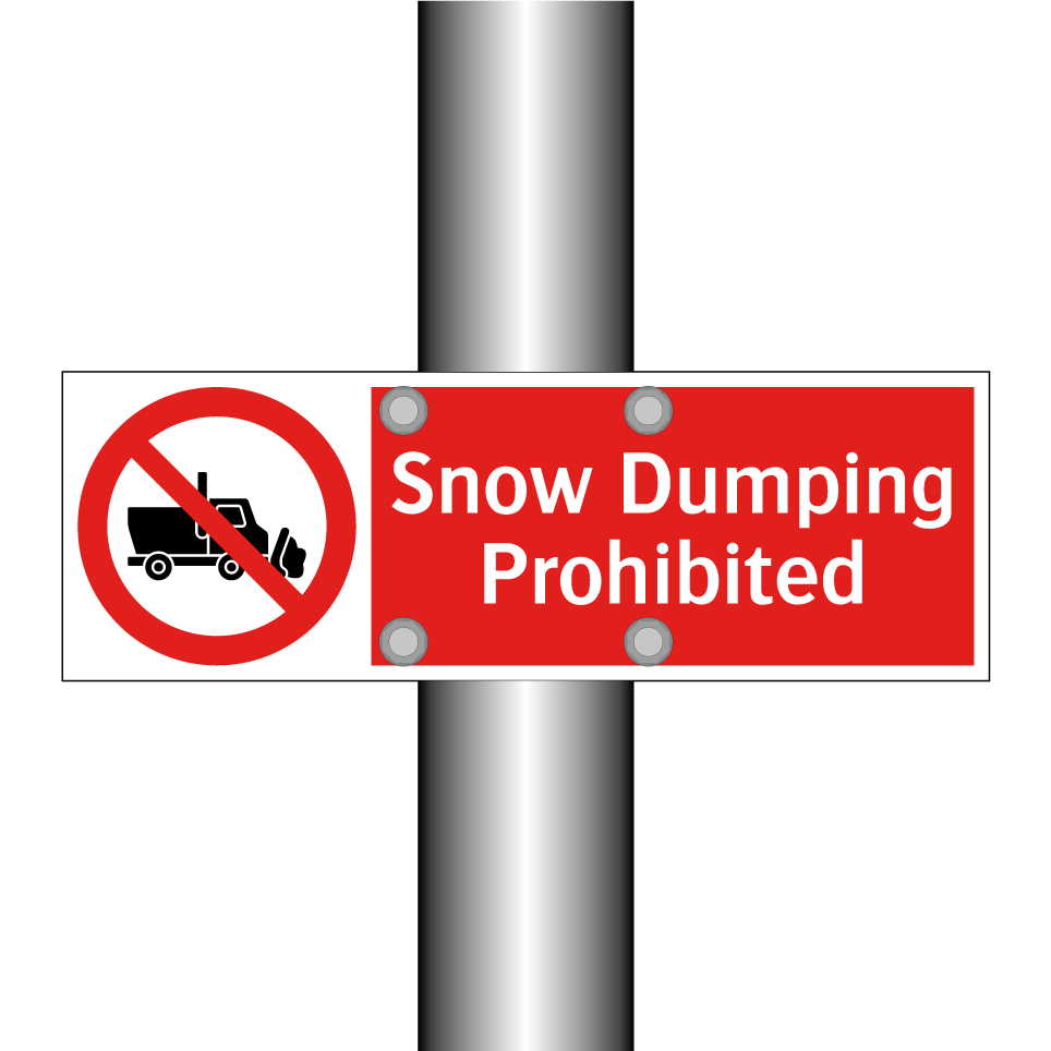 Snow Dumping Prohibited