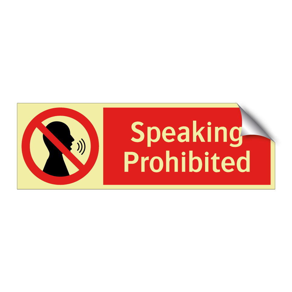 Speaking Prohibited