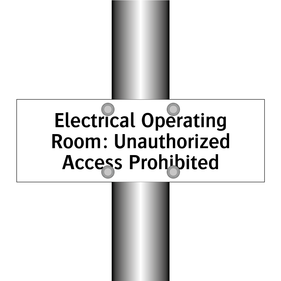 Electrical Operating Room: Unauthorized Access Prohibited