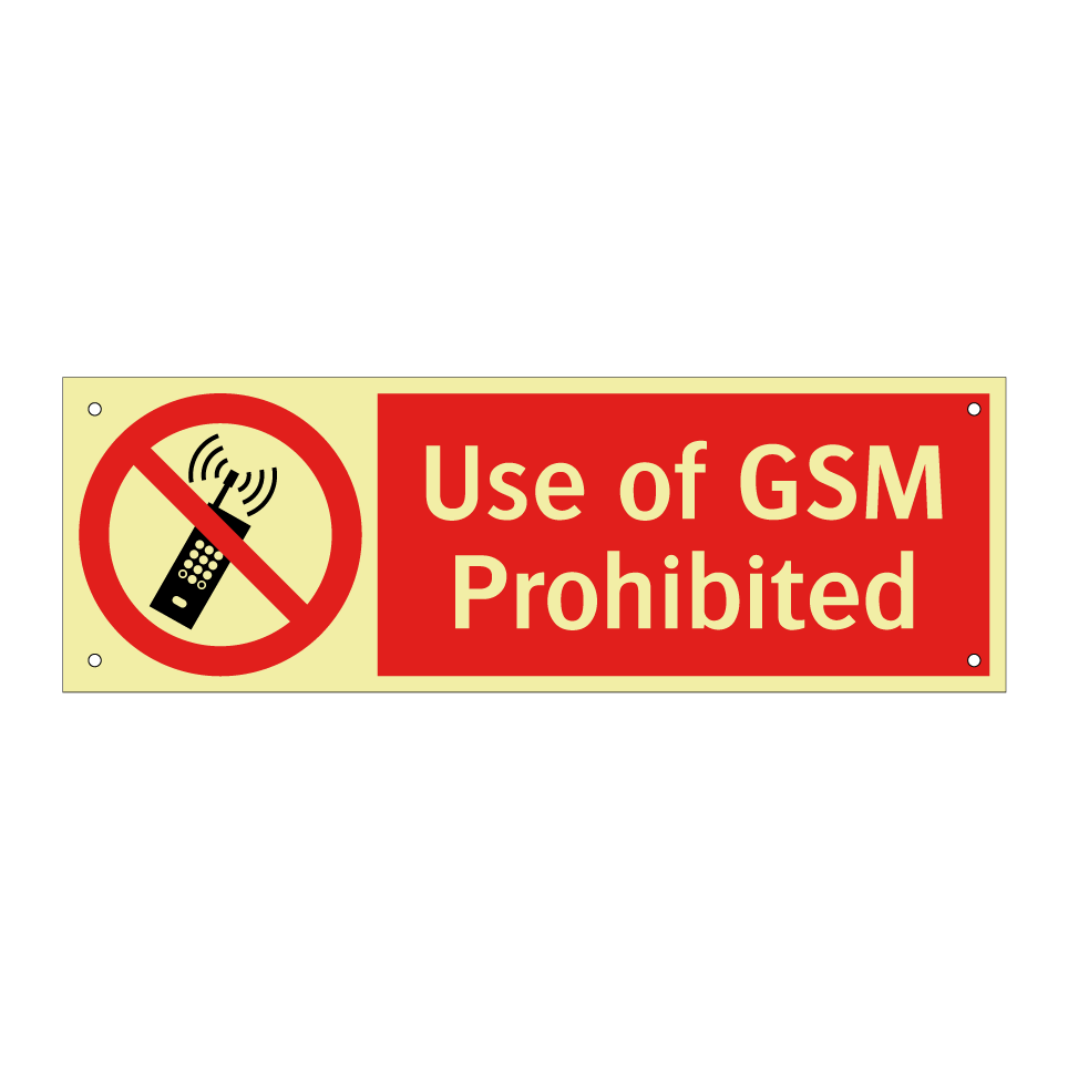Use of GSM Prohibited