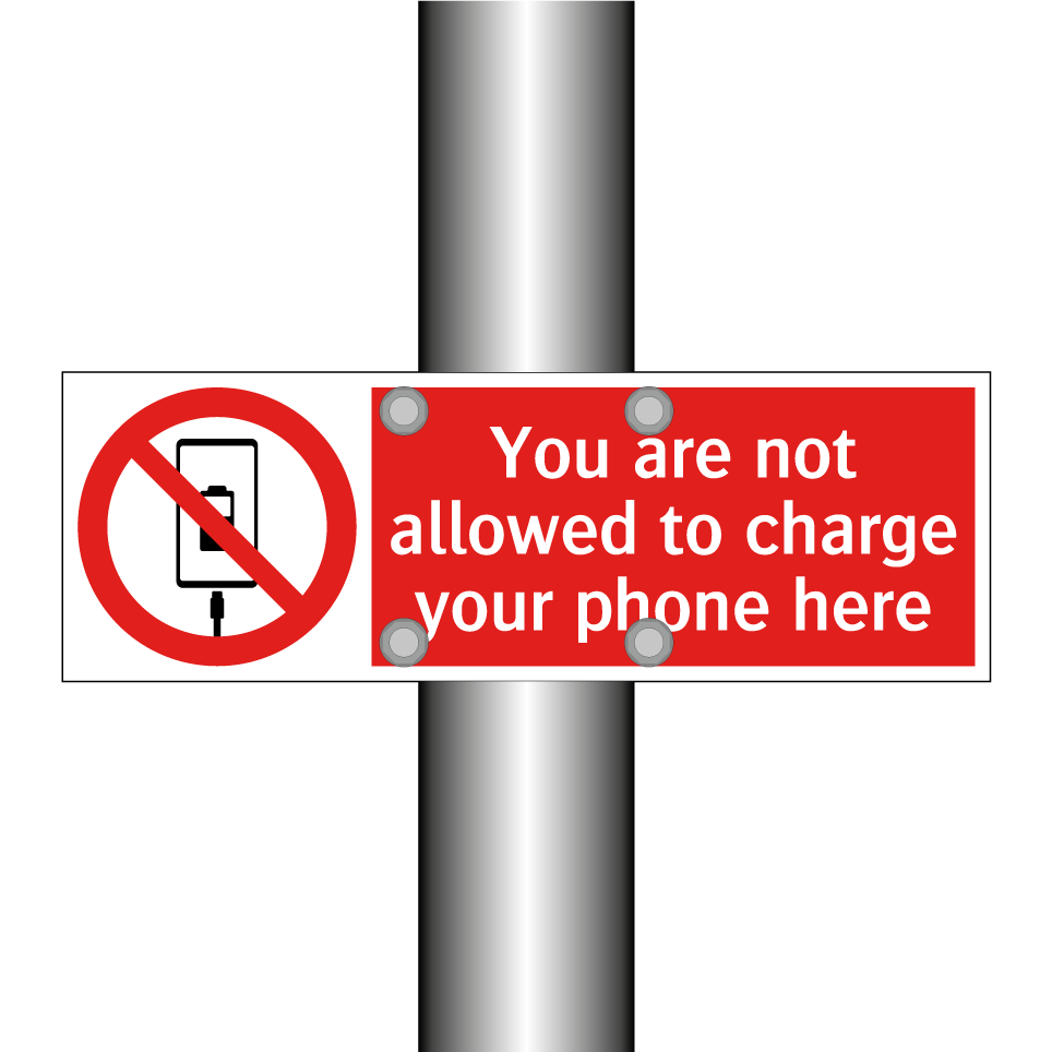 You are not allowed to charge your phone here