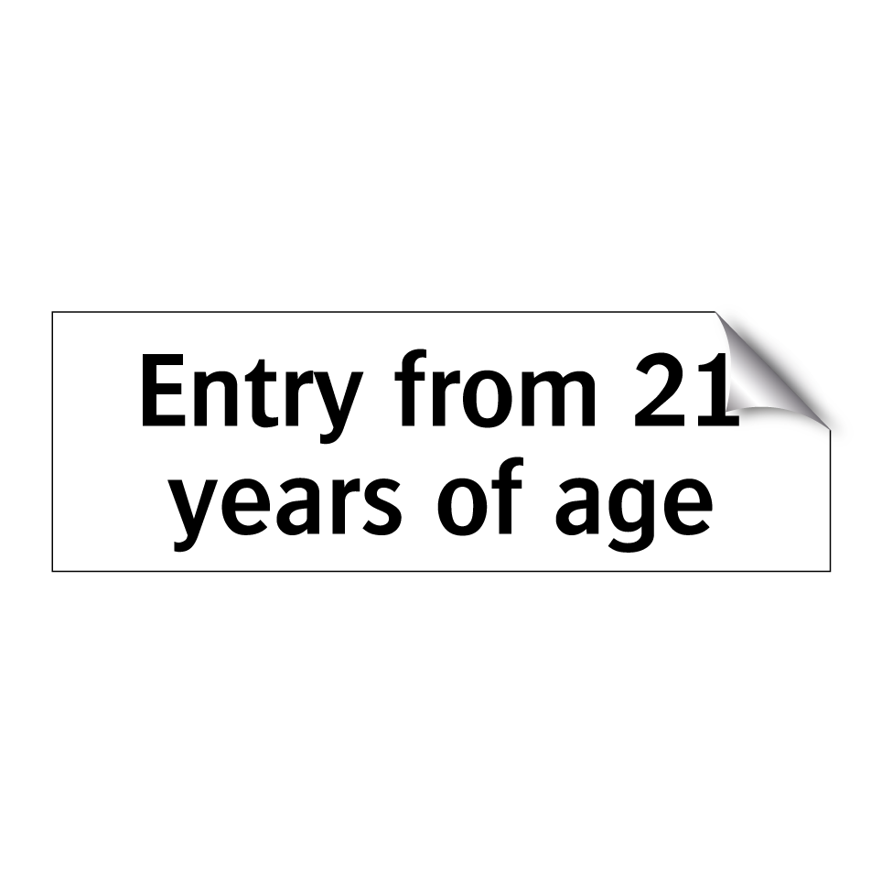 Entry from 21 years of age