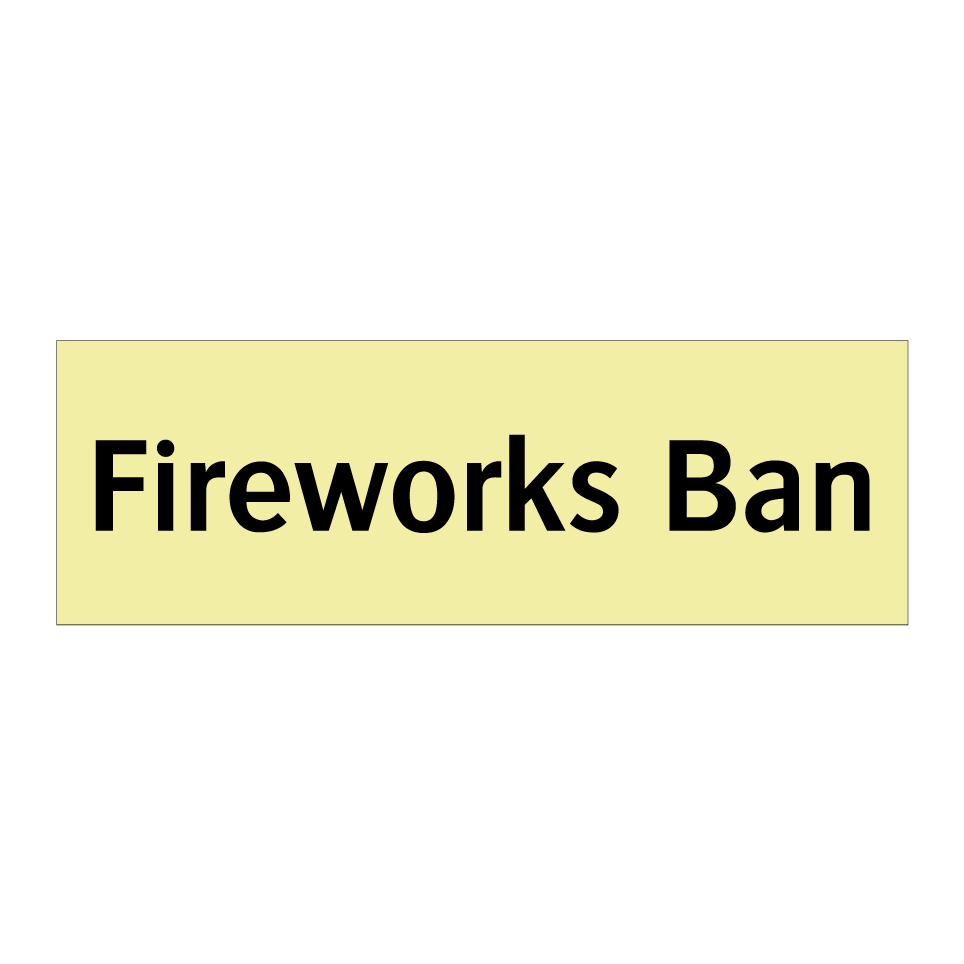 Fireworks Ban