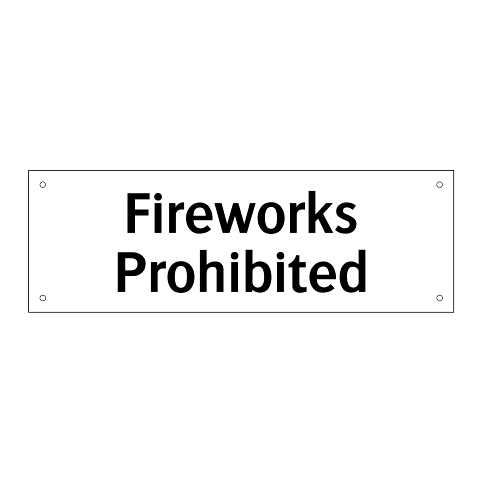 Fireworks Prohibited
