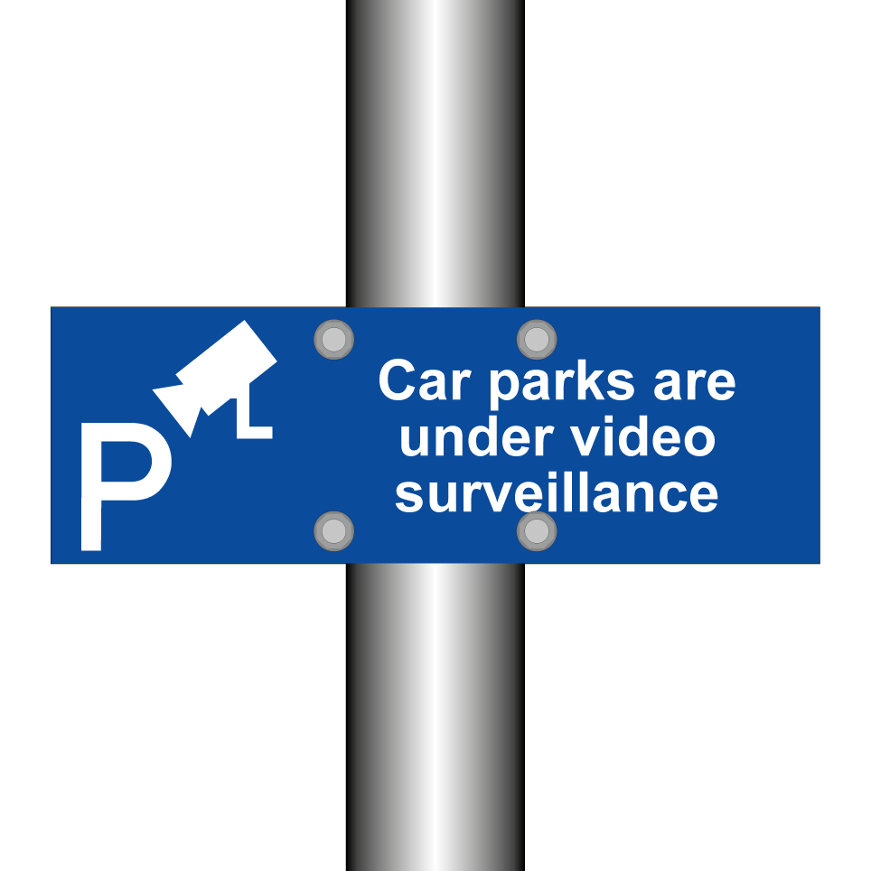 Car parks are under video surveillance
