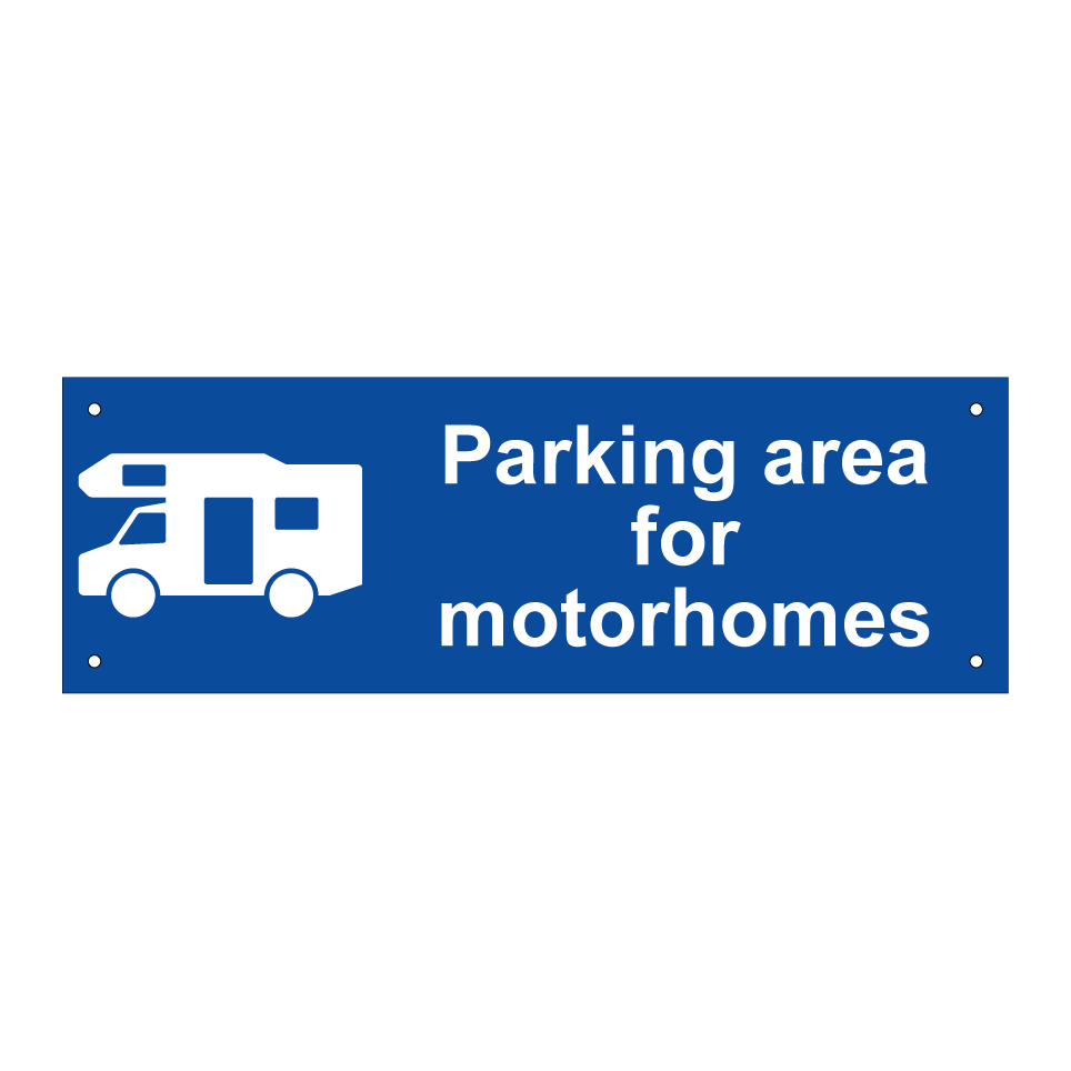Parking area for motorhomes