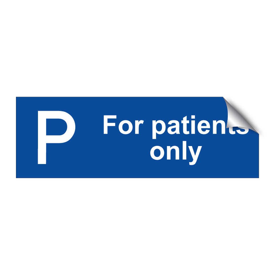 For patients only