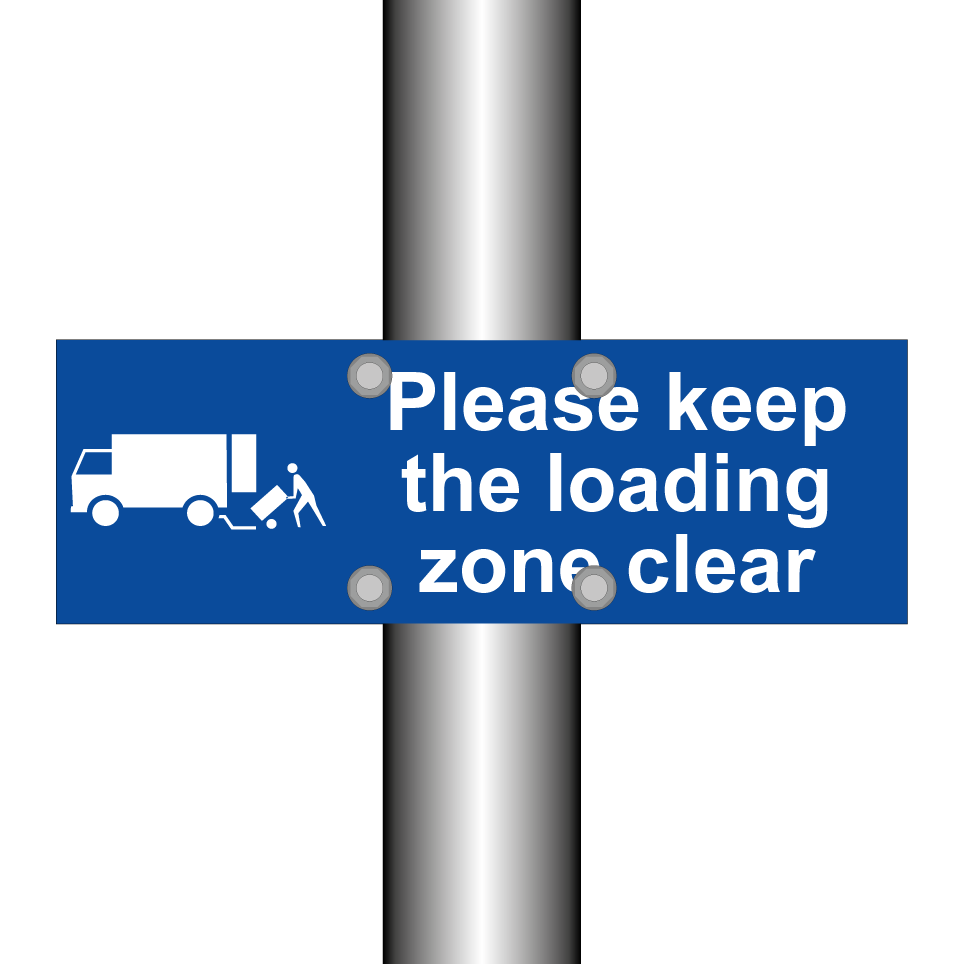 Please keep the loading zone clear