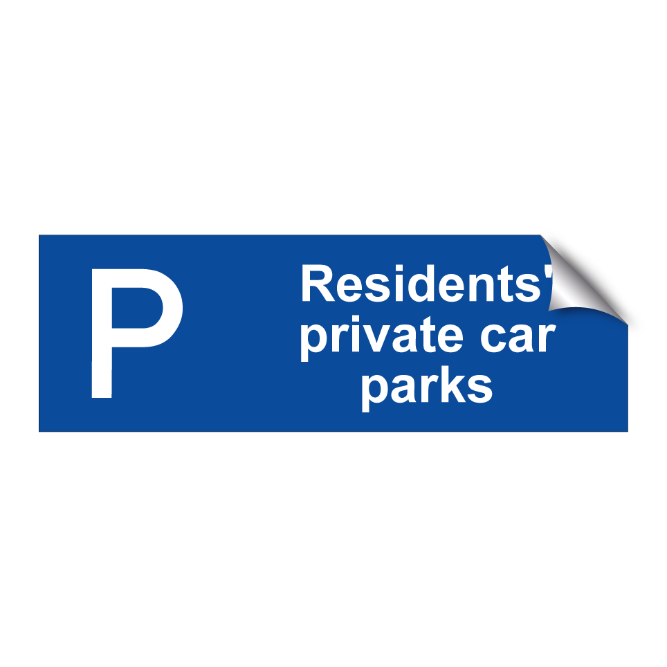 Residents' private car parks