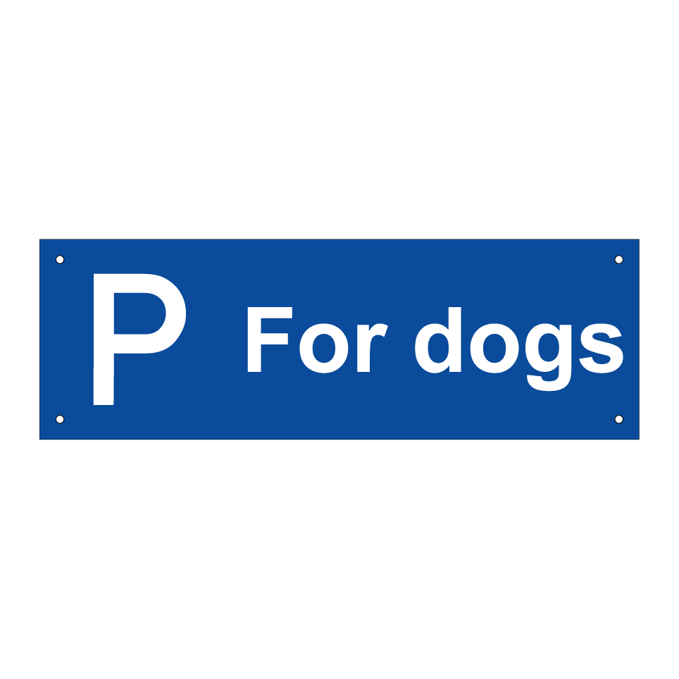 For dogs