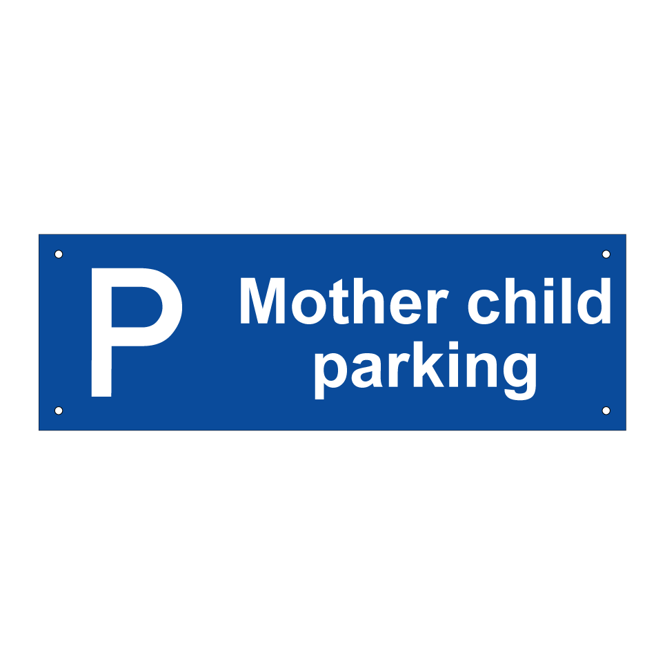 Mother child parking
