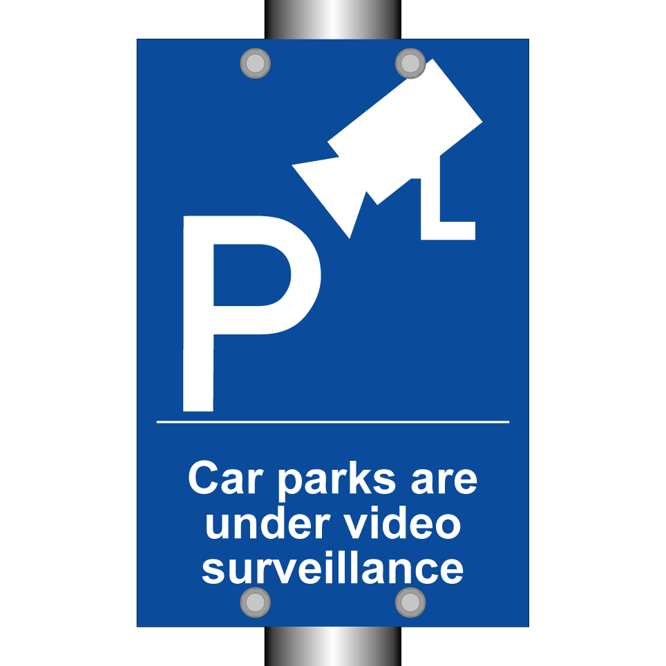 Car parks are under video surveillance