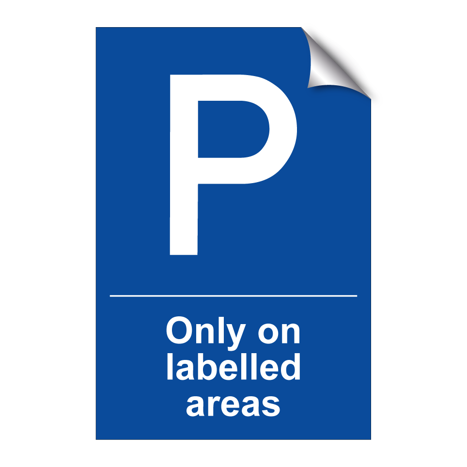 Only on labelled areas