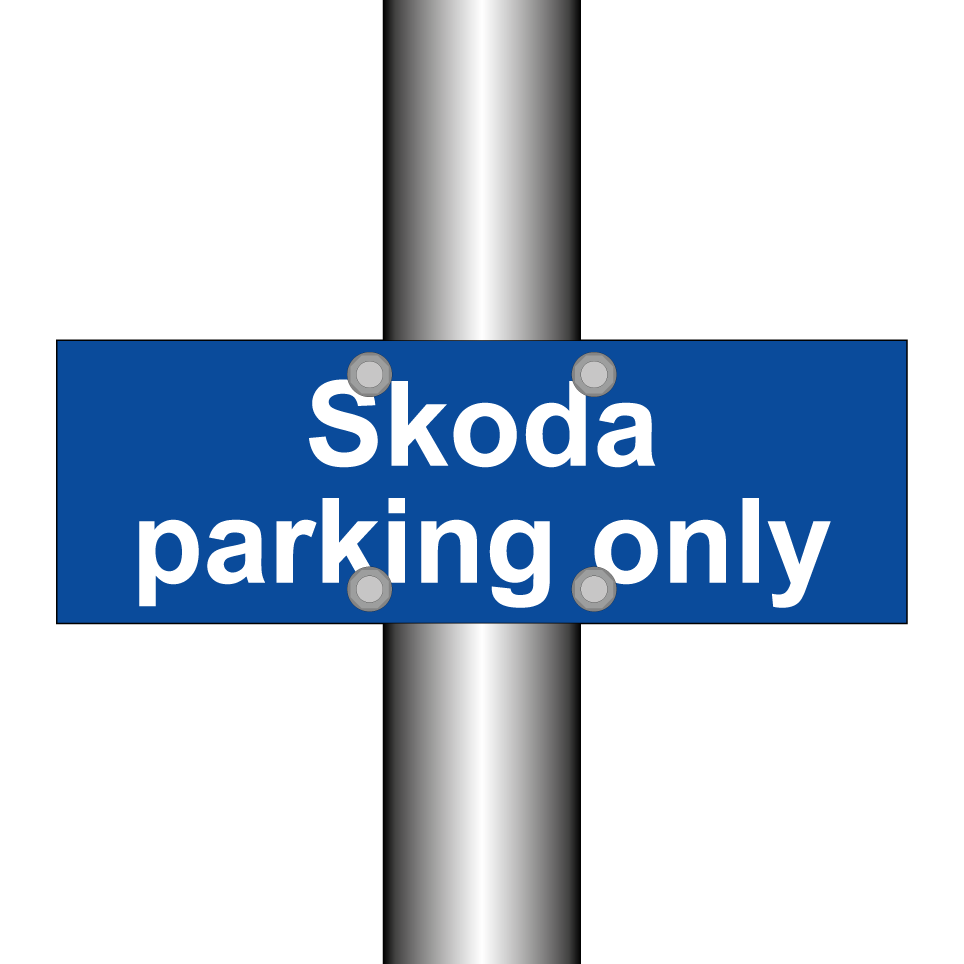 Skoda parking only