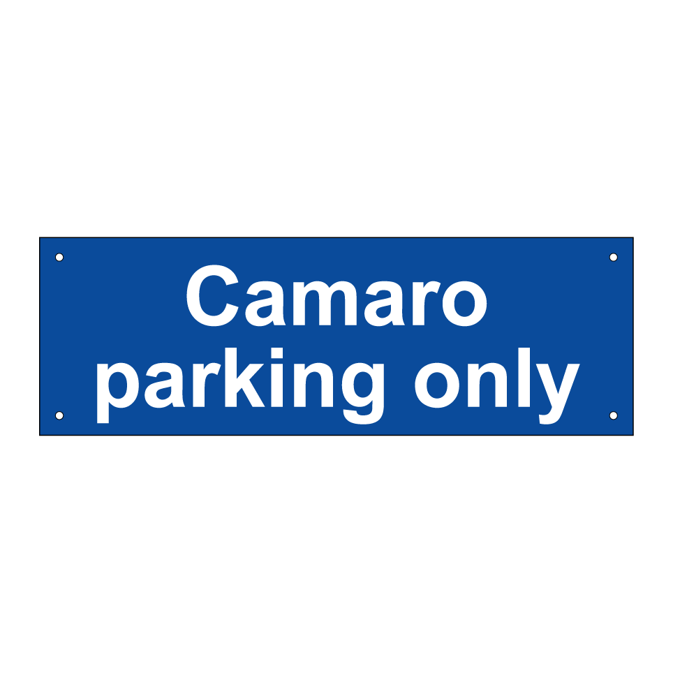 Camaro parking only
