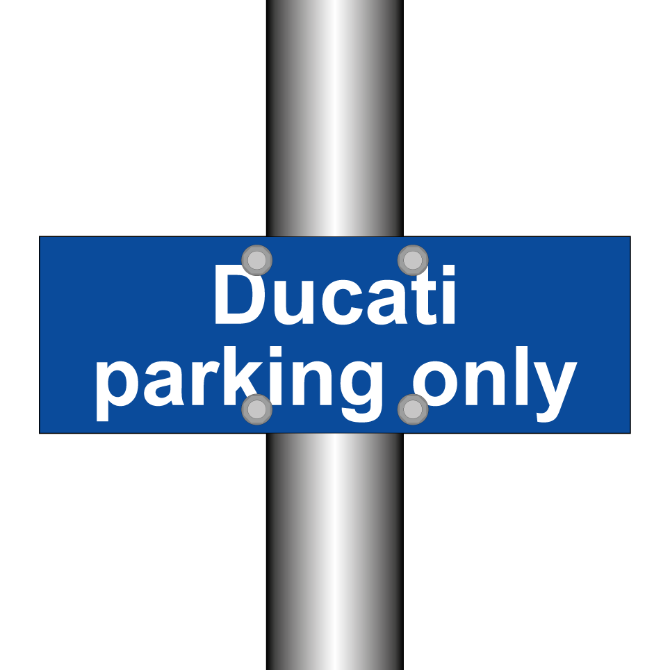 Ducati parking only
