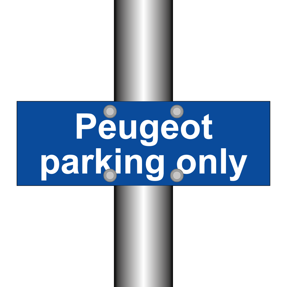 Peugeot parking only