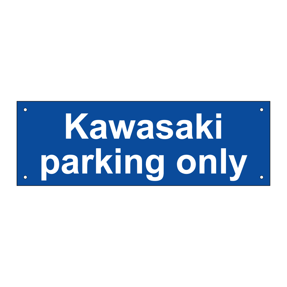 Kawasaki parking only