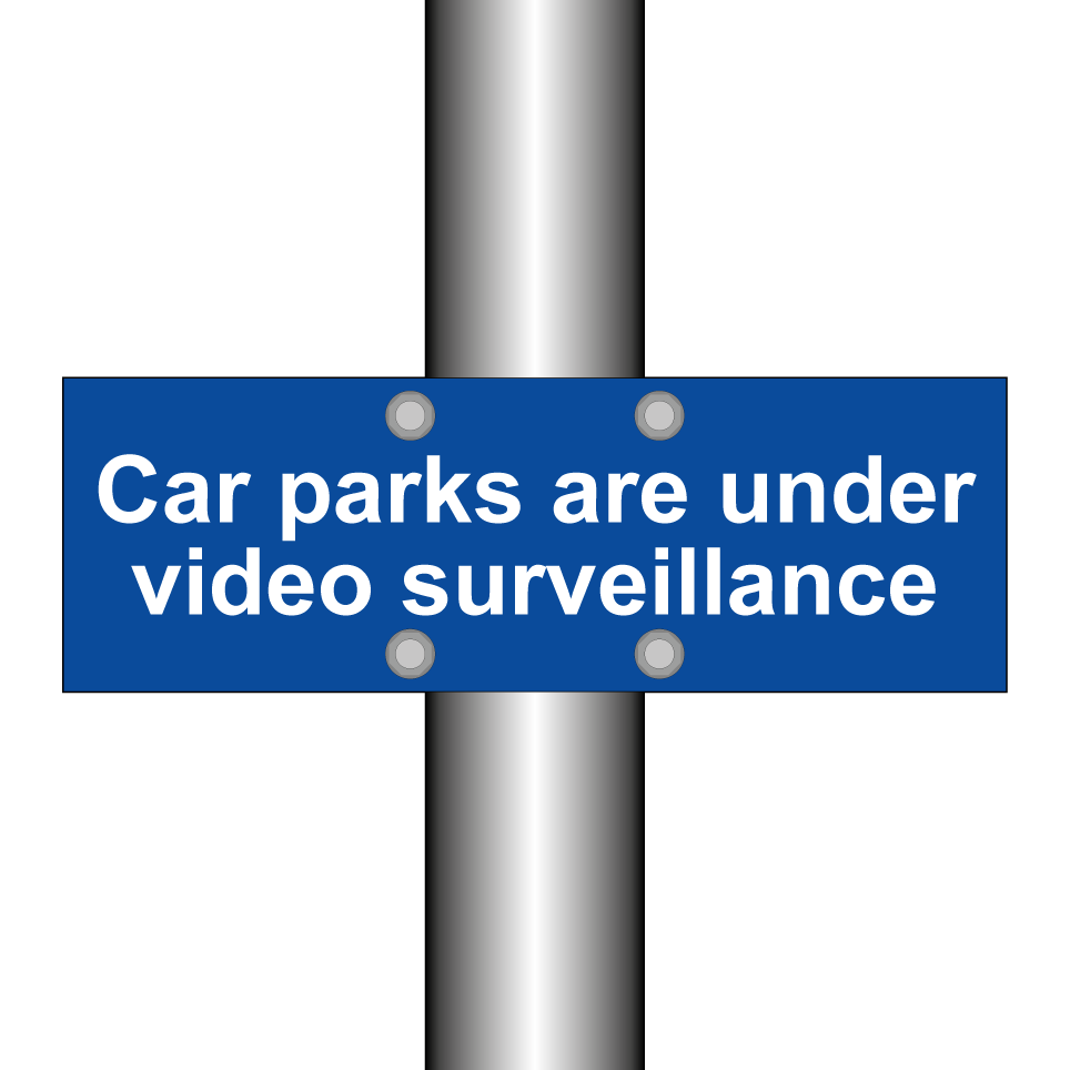 Car parks are under video surveillance