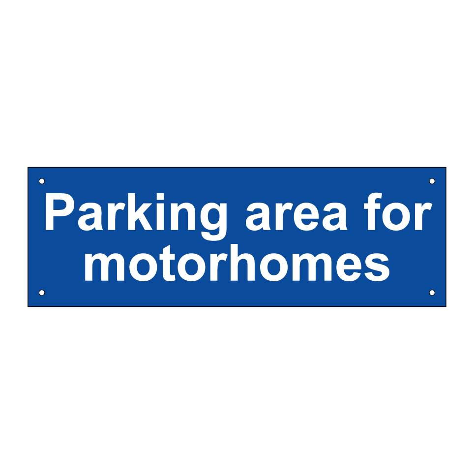 Parking area for motorhomes