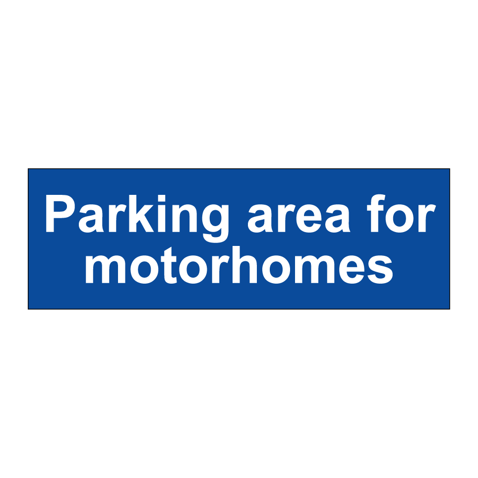 Parking area for motorhomes