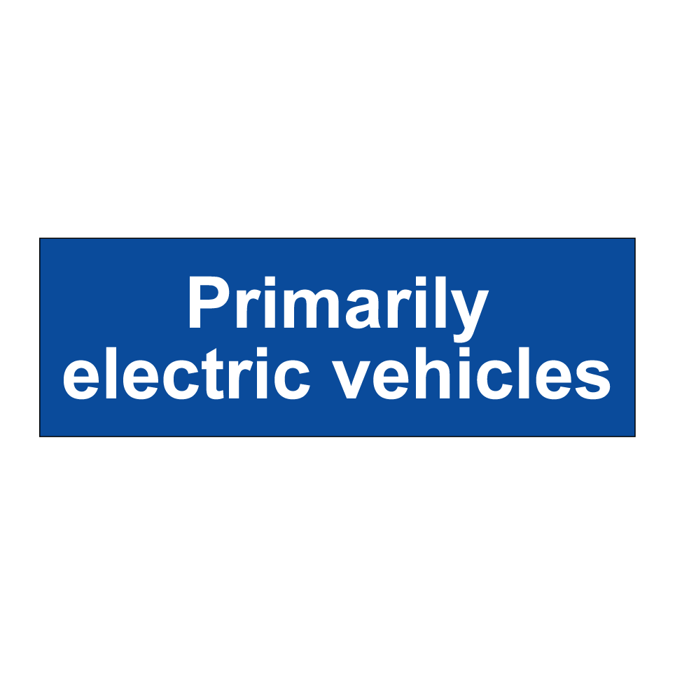 Primarily electric vehicles