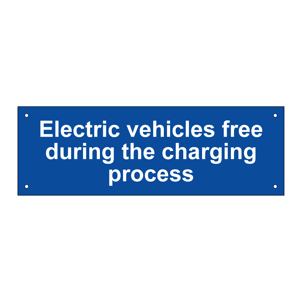 Electric vehicles free during the charging process