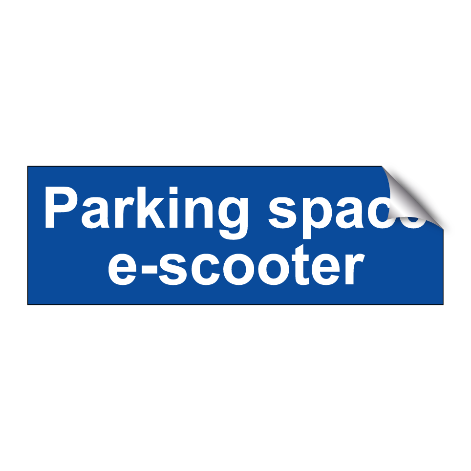 Parking space e-scooter