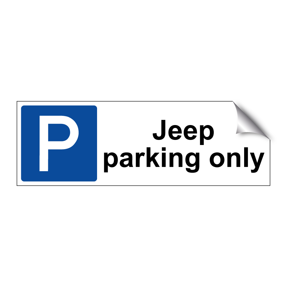 Jeep parking only