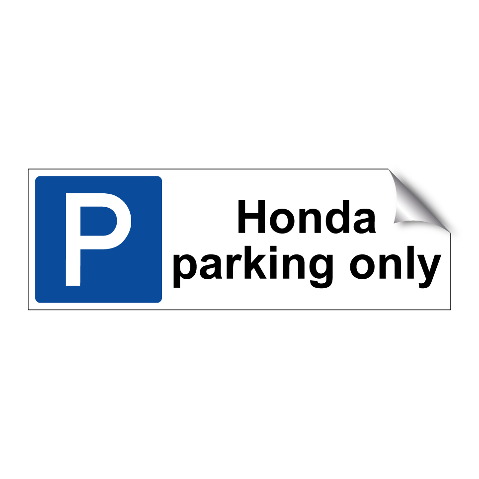Honda parking only