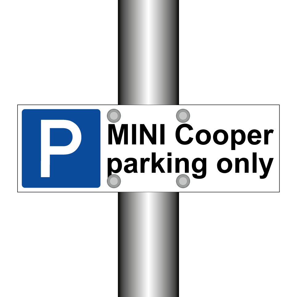 MINI Cooper parking only