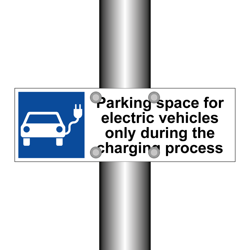 Parking space for electric vehicles only during the charging process