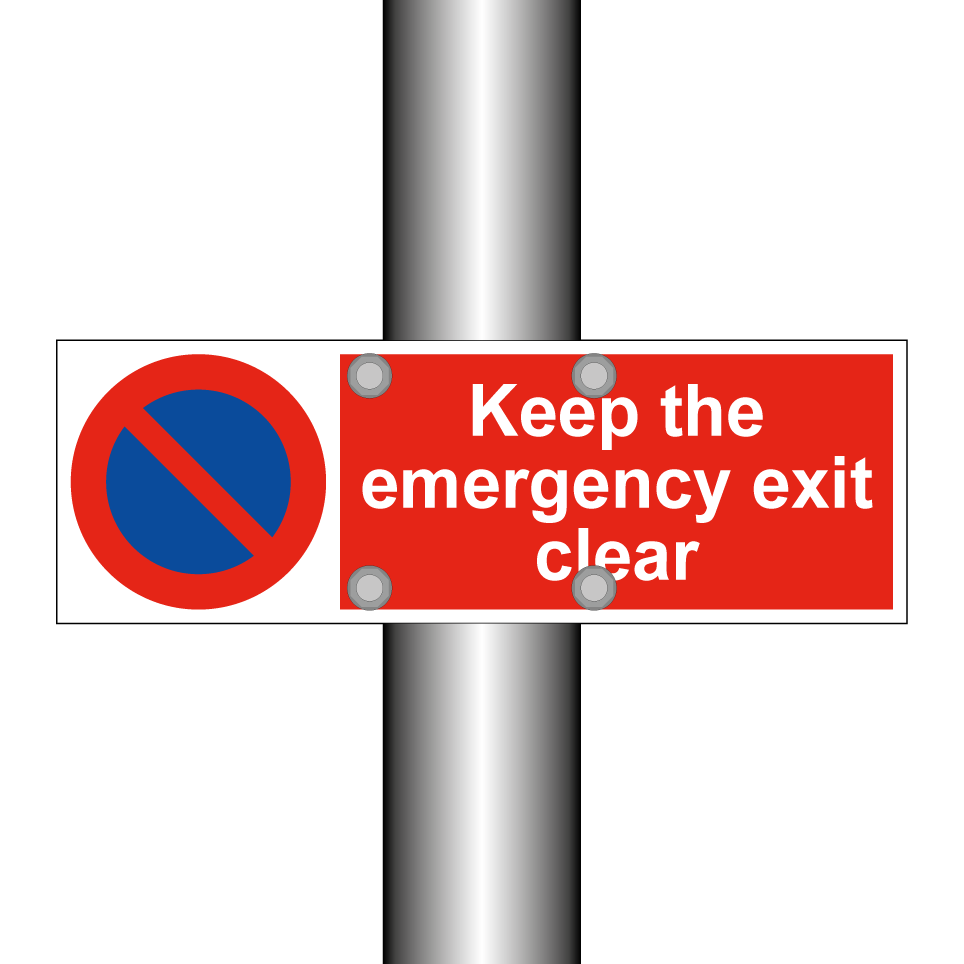 Keep the emergency exit clear