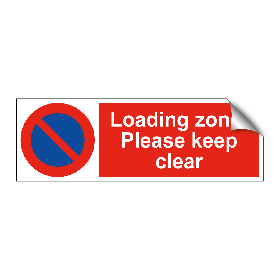 Loading zone! Please keep clear