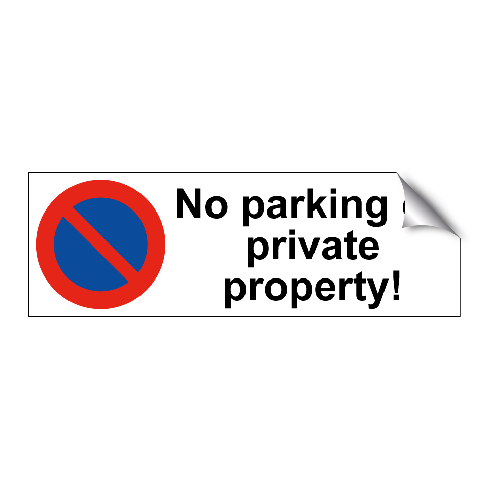 No parking on private property!