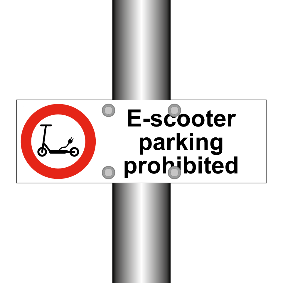 E-scooter parking prohibited