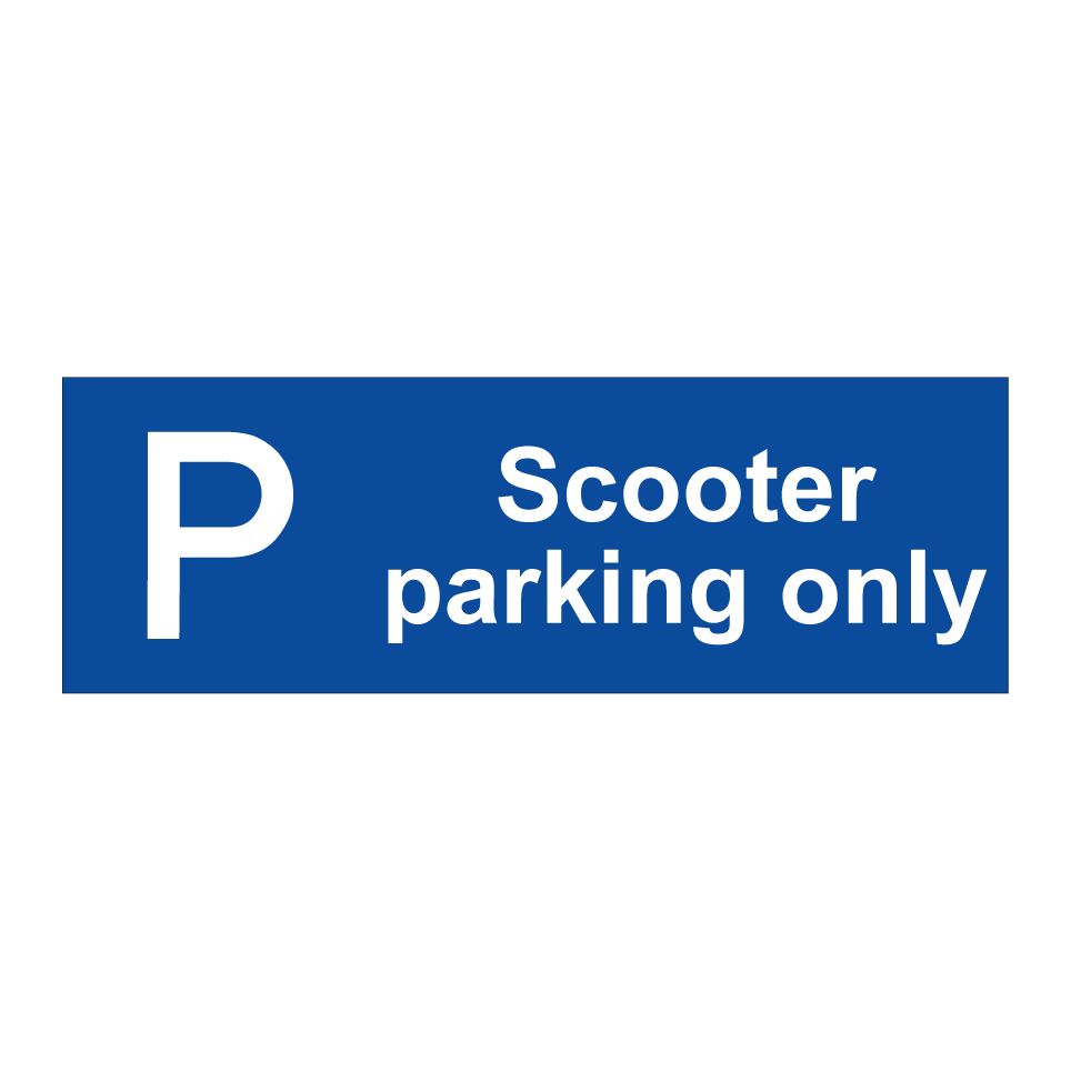 Scooter parking only