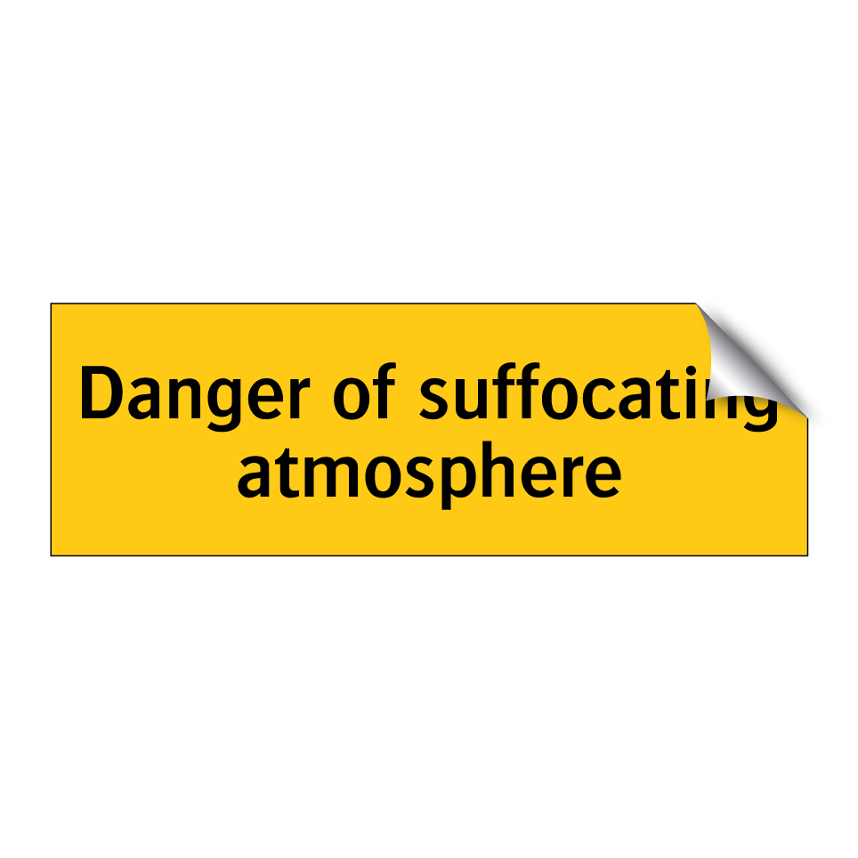 Danger of suffocating atmosphere