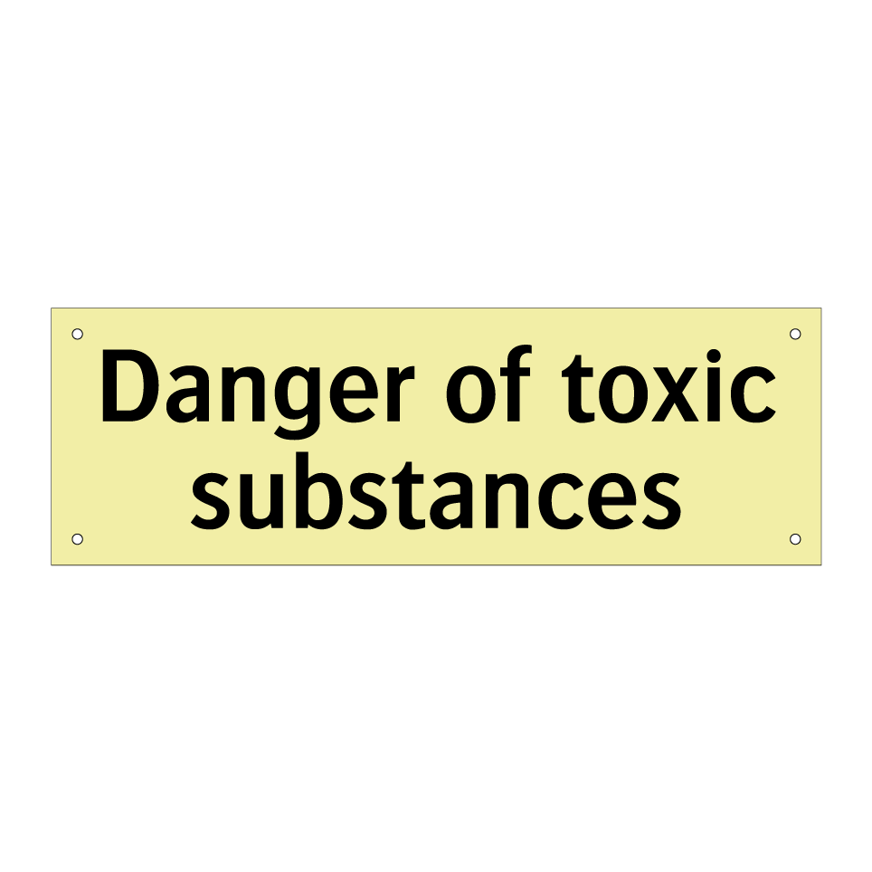 Danger of toxic substances