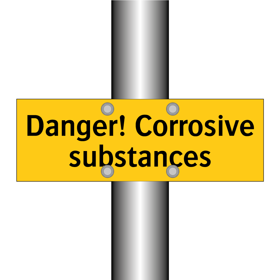 Danger! Corrosive substances