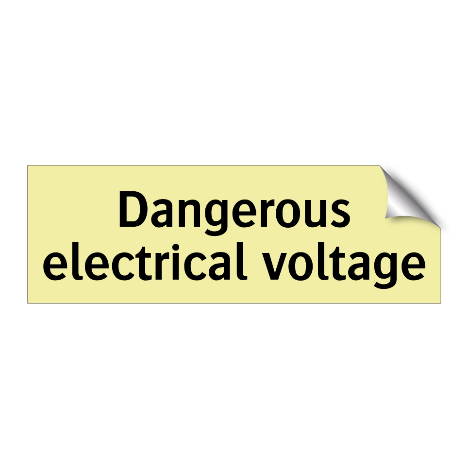 Dangerous electrical voltage