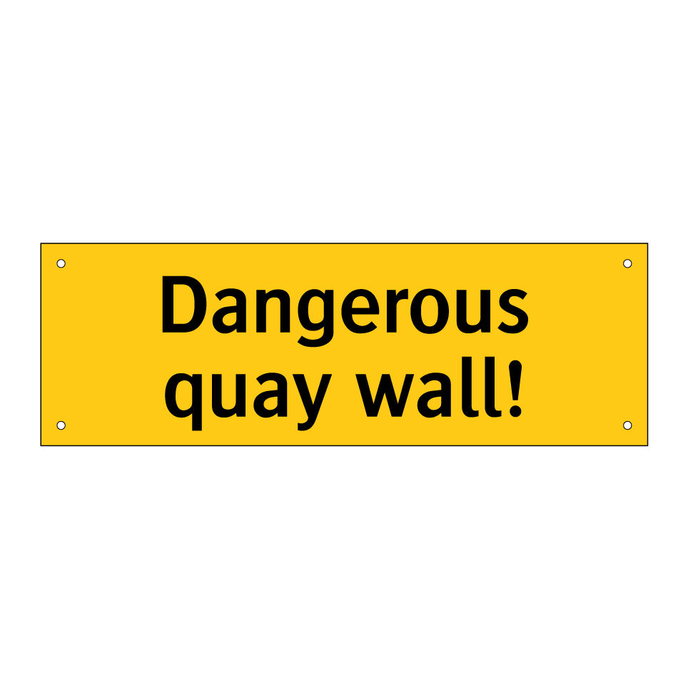 Dangerous quay wall!