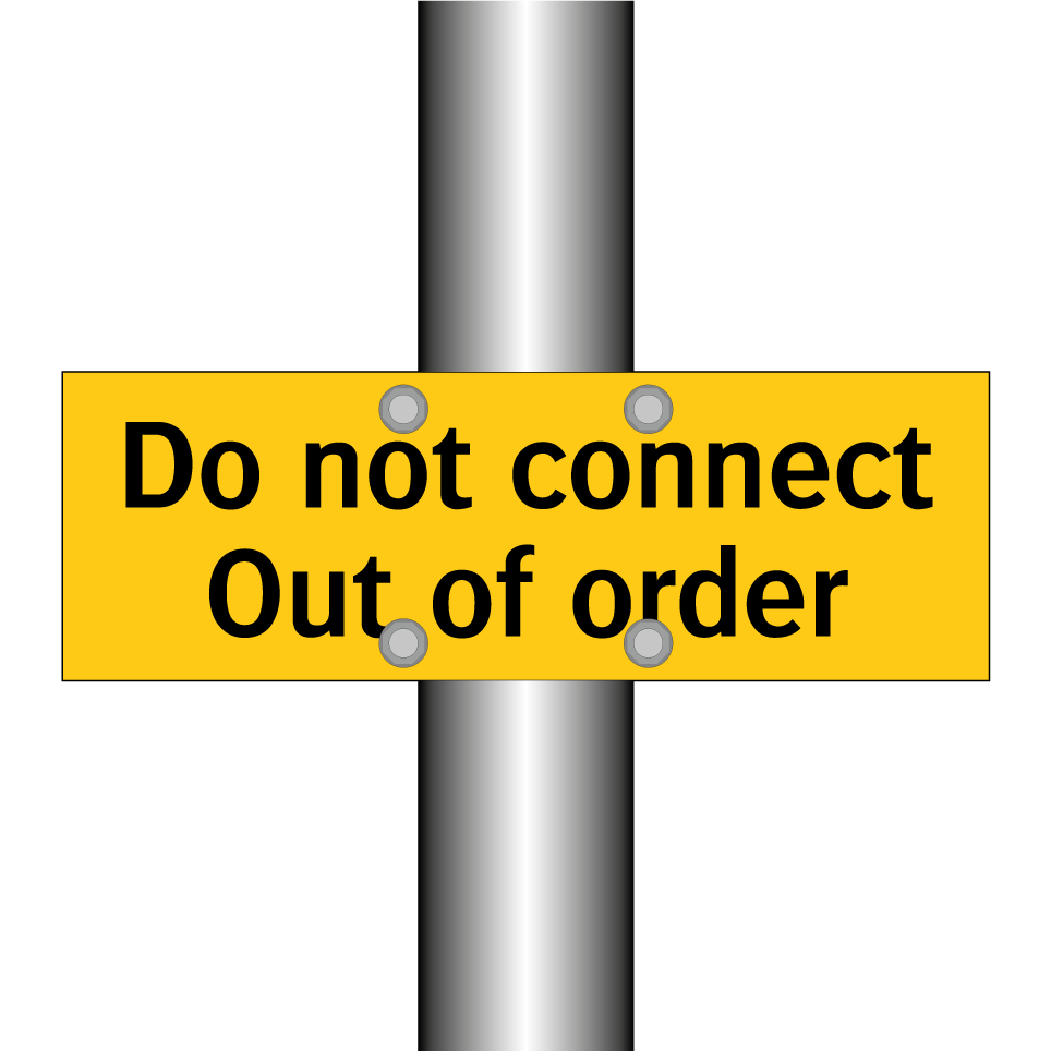 Do not connect Out of order