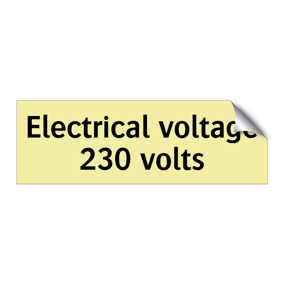 Electrical voltage 230 volts