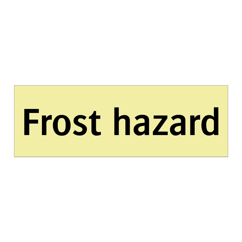 Frost hazard