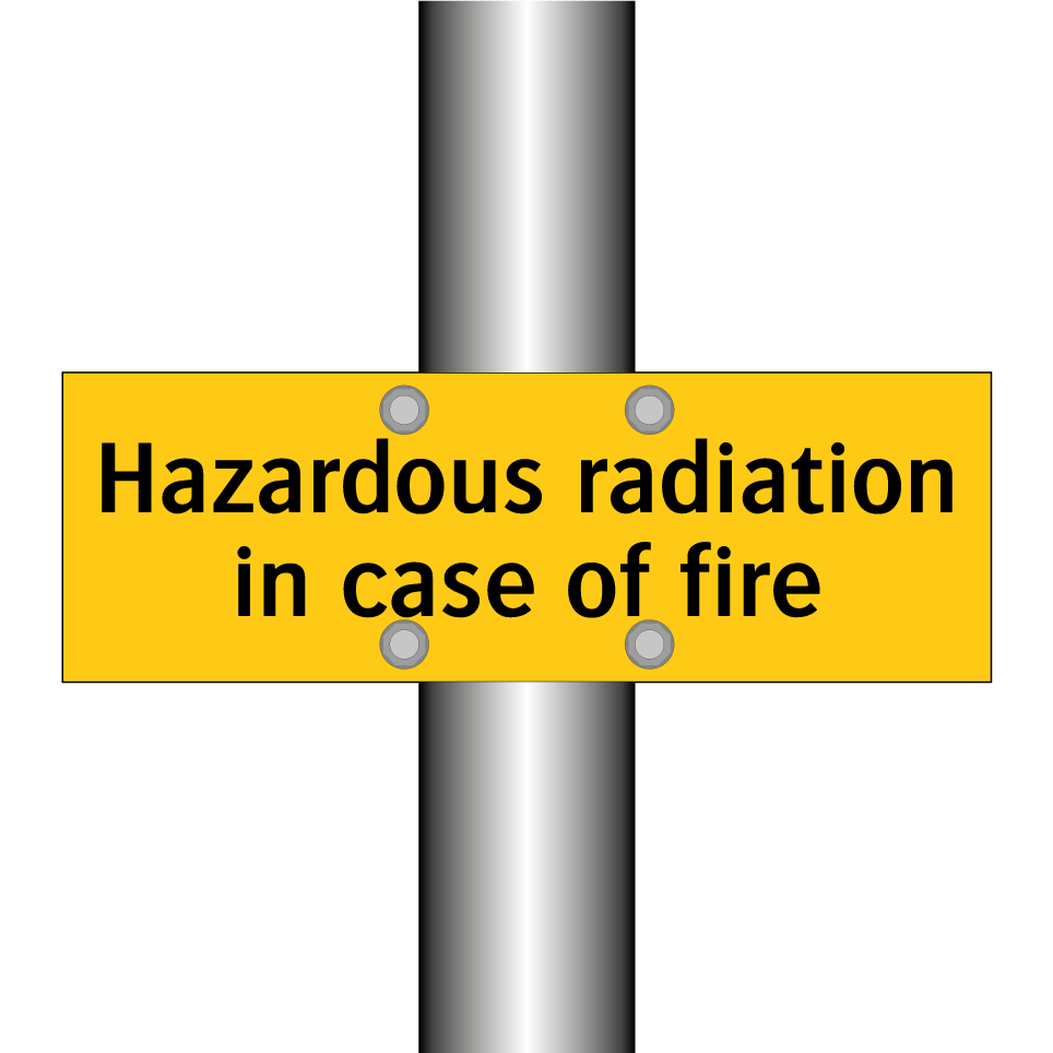 Hazardous radiation in case of fire