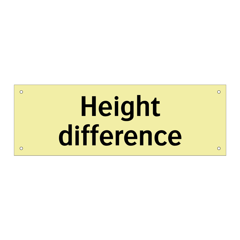 Height difference