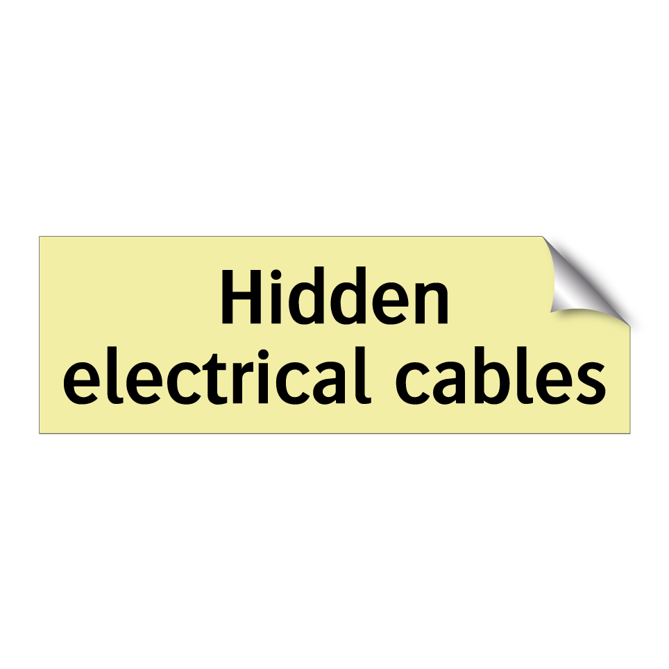 Hidden electrical cables